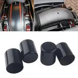 Docking-Hardware-Abdeckungs-Set, abnehmbarer Magnet, 4-Punkt-Kappen für Harley Davidson Touring Street Glide Electra Glide Road Glide Road King (schwarz), 4 Stück