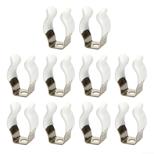 10 robuste Federklemmen mit offenem Typ, Werkzeugaufbewahrungslösungen für Garage, Schuppen und Zuhause (17 mm)