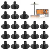 20 Stück Beckenhüllen, Beckenhüllen für Trommelbeckenständer Trommel Beckenständer Zubehör, Kunststoff Beckenhülsen Cymbal Stand Sleeves für Percussion Instrument