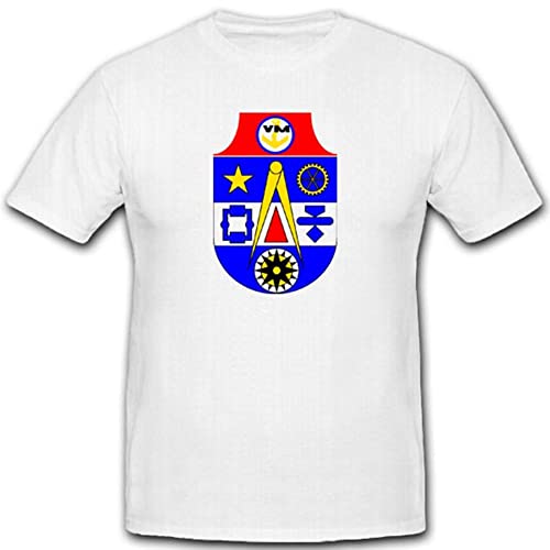 Wappen Lehreinrichtungen NVA Nationale Verteidigungs Armee DDR Ausbildung- T Shirt #3301, Größe:3XL, Farbe:Weiß