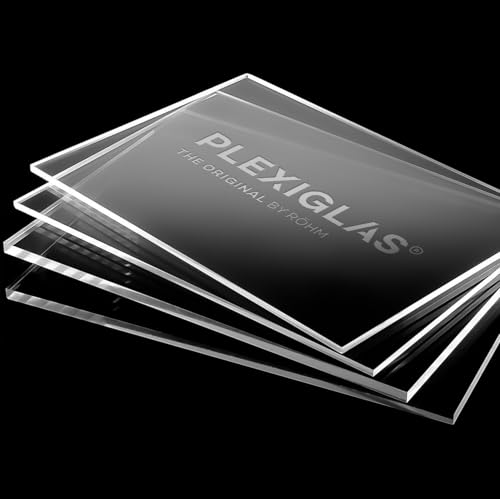 AtHaus Acrylglas PLEXIGLAS ® 2-10 mm Zuschnitt Scheibe Transparent Glasklar Materialstärke und Größe Wählbar Premium (3 mm, 300 x 200 mm)