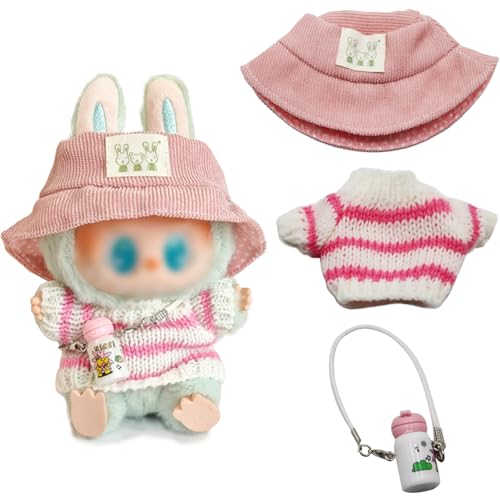 Bekleidung für 17cm Labubu Plüsch, Kleidung für Labubu Puppe, Labubu Kleidung, Labubu Puppenkleidung, Labubu Plüsch Schlüsselanhänger, Labubu Kleidung für 17 cm große Labubu Puppe