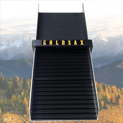 Goldwaschrinne, Basic Gold Sluice Box, Perfekt zum Goldsuchen am Fluss, 50 x 15cm, schwarz, Geschenkidee