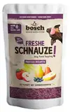 Bosch Freshe Schnauze - Fruchtiger Obstgarten 1 x 200 g | Topping für Hundefutter | Für Trockenfutter und Nassfutter geeignet | mit frischen Äpfeln, Birnen & Blaubeeren