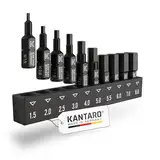 KANTARO 3041 10-tlg. Sechskant Bitsatz - Made in Germany für Innensechskant Schrauben