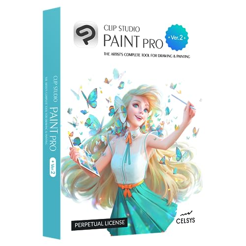 CLIP STUDIO PAINT PRO - Version 2 | Perpetual License | for Microsoft Windows and macOS