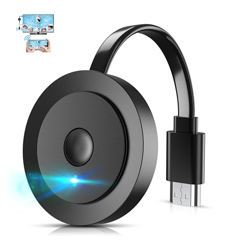 Wireless HDMI Dongle TV 4K, Drahtloser Smart Media Player Streaming, Bildschirm Casting für Miracast/iOS/Mac OS/Airplay/Android/Windows/DLNA, zu HDTV, Monitor, Projektor