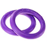 Ferplast Hunde Spielzeug, Hundetraining Ring zum Kauen, zum Laufen, Springen, Schießen, Ungiftig, Schwimmend, Puller Standard, Hundespielzeug für mittelgroße und große Hunde, Set mit 2 Fitness Ringen