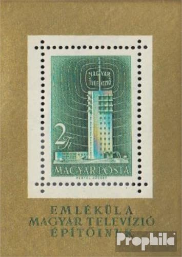 Prophila Collection Ungarn Block26A (kompl.Ausg.) postfrisch ** MNH 1958 Fernsehstation (Briefmarken für Sammler)