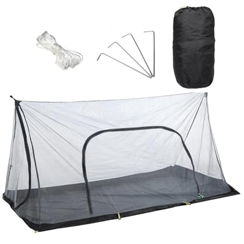 Outer Patio Network - tragbare Netzabdeckung für Zelte und Betten | Schutzmücken mit feinen Campinglöchern, Wandern, Fischerei und Ausflügen, Lichtbarriere gegen Insekten