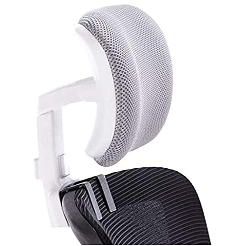 BDXZJ Verstellbares Gepolstertes KopfstüTzenkissen Bequemes Rollstuhl NackenstüTzen Kopfkissen Tragbare Neck Rest Kissen Back Extension Kissen für BüRostuhl, Stuhl Gray,3.0