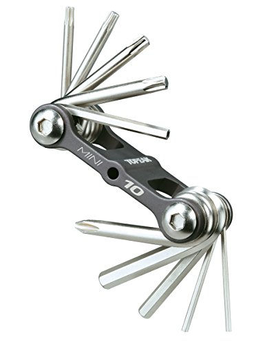 Topeak Mini 10 Multitool, Black/Silver, 6.6 x 3.3 x 2.1 cm