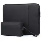 HYZUO 13 Zoll Laptop Tasche Set für MacBook Air 13 M3 M2 M1 2024-2018, MacBook Pro 13 M2 M1 Pro/Max 2024-2016, iPad Pro/Air 13, XPS 13, Laptop Schutzhülle für 12,3-13 Schlank Laptop/Tablet, Schwarz