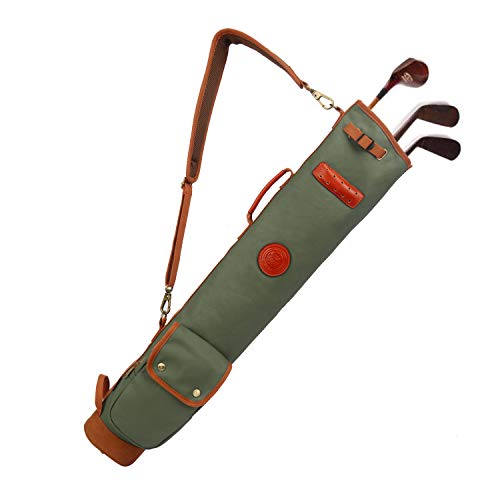 TOURBON Canvas-Golfschläger-Schutzhülle, leicht, für Herren und Damen, Grün
