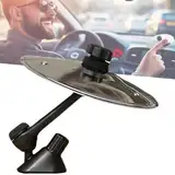Car Crash Cymbal,Auto-Crash-Becken,Auto-Becken-Entlüftungsöffnung,Car Cymbal Air Vent,Mini Drum Crash Cymbal For Car Vent,lustige Entlüftungs-Trommel für Auto,suitable for all types of vehicles-silve