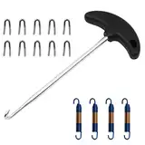 Tiardey Motorrad Auspuff Edelstahl Farbe Federsatz für Puller Installer Hook Tool mit Auspuffrohr – 75/50 mm Feder