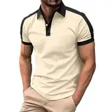 Kurzarm Poloshirt für Herren 100% Baumwolle Herren Polo Shirt mit Stickerei • Angenehmes Regular Fit Shirt Poloshirt Grosse Groessen MäNner Poloshirt 2XL