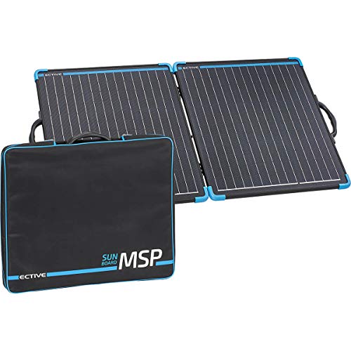 ECTIVE MSP 100 SunBoard Solarpanel- 100W, mobil, tragbar, faltbar, effizient, portable,monokristallin Solarzellen- Solarmodul,Outdoor Solar Ladegerät,Solarsystem für Van, Wohnmobil,Camping,Wohnwagen