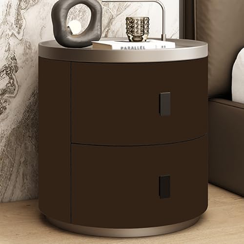 MZQMK Nightstand, Bedside Table, Nachtkästchen Platzsparend, Schlichter Nachtschrank, Wohnzimmer, Schlafzimmer, Arbeitszimmer, Modern(C,45 * 50CM)