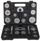 SIXTOL Mechanic Brake Set Black 22 | Bremskolben-Rücksteller-Set | 22-teilig | Rückdrehen und Komprimieren | Scheibenbremsen-Werkzeug | Adapter für zahlreiche Fahrzeuge | Werkzeugkoffer