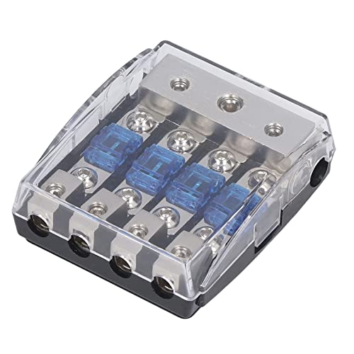 AOWINHIT 60A Stromverteilung Block 4 Ausweg aus Dem Auto Audio Sicherungshalter RV Solarsystem