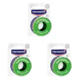 Hansaplast Fixierpflaster Sensitive (5 m x 2,5 cm), hypoallergenes Tapeband zur hautfreundlichen Fixierung von Wundverbänden, Heftpflaster Rolle mit starker Klebkraft (Packung mit 3)