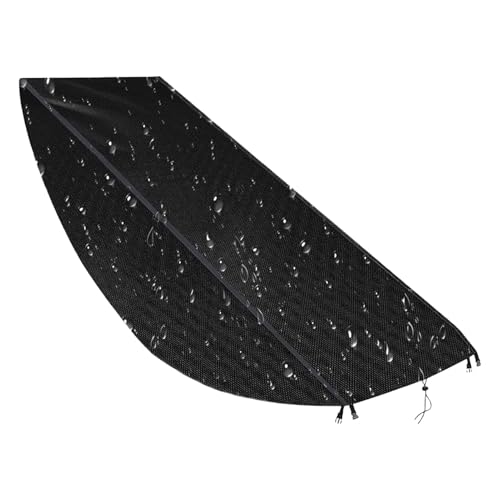 Beach Furniture Cover, Outdoor Chaise Lounge Chair Cover, 61x25x37 Inches Waterproof Oxford Cloth 420d Silver Coating , Patio Sofa Protector for Winter Sun Lawn Deck Porch, Black