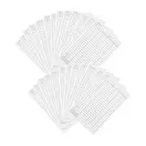 Anneome 25 Stück Golf-Scorecard Score-Aufzeichnungskarten Golf-Zubehör für Golfplatz Zubehör Golfspiel Zubehör Punktekarten der Spieler Punktekarten aus Papier beschichtetes Papier Weiß