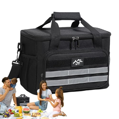 Strandkühler - Isolierter Kühlertasche | Tragbare Kühler mit Griff | wasserdichte Kühlerbag | Leichte wasserdichte Catering -Transportbox mit Mehreren Fächern zum Camping -Picknick