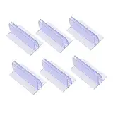 Angoily 6Stücke Tischnummernständer Hustenschutzhalter für Supermärkte zur Anzeige von Produktkarten Preisschildern und Speisekarten Transparent und Vielseitig Einsetzbar