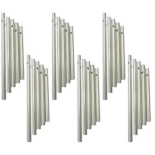 EXCEART Klangstäbe Für Windspiel Windspiel Wind Chime Rohr S?TZE von Verschiedenen L?ngen Silber Produktion Kit Geeignet für Home Garten Outdoor Ornamente 30 Pcs Windspiele Für Draußen Glockenspiele