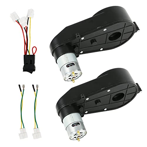 2 Stück RS550 Elektromotor Getriebekasten, 40000RPM Elektromotor Getriebe für Kinderauto Spielzeug Ersatzteil,Elektrisches Moto Getriebe Antriebs Motor für Power Wheels