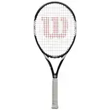 Wilson Tennisschläger, Federer Team 105, Unisex, Anfänger und Freizeitspieler, Griffstärke L2, Weiß/Schwarz, WRT30730U2