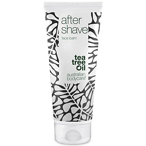 After Shave Balsam 100 ml by Australian Bodycare - Mit Teebaumöl, Vegan - Sofortige Linderung für Herren bei Reizungen, eingewachsenen Haaren, Rasurbrand & roten Pickeln nach der Rasur