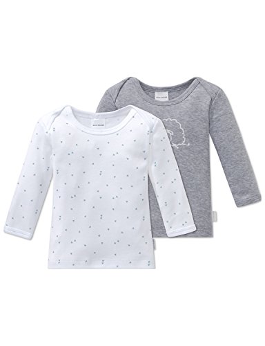 Schiesser Baby-Jungen 2pack Shirts 1/1 Schlafanzugoberteil, Mehrfarbig (Sortiert 1 901), 80 (2er Pack)