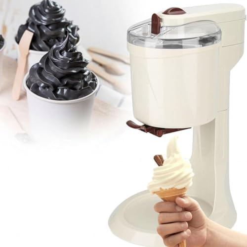 Mini -Eismaishersteller - Soft Serve Frozen Joghurt und Sorbet -Maschine, automatischer EIN -Push -Betrieb für gesunde Desserts zu Hause