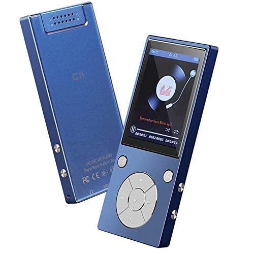 CCHKFEI 32GB MP3 Player mit Bluetooth 6,1cm (2,4 Zoll) Bildschirm Musik Player mit Lautsprecher FM-Radio Diktiergerät für Kinder Studenten Erwachsene Diktiergerät Bluetooth Mp3 Player