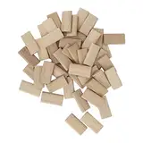 50 Stück Buchenholz-Domino-Zapfenstopper, Holzschreinerei-Einsätze Für Die Herstellung von Holzbearbeitungsmöbeln, Spleißverbindungen, Schrankbau