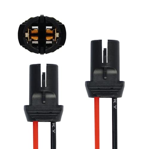 L & P Car Design 2x T10 W5W Fassung Stecker Lampenfassung Standlicht Parklicht Glas Sockel Glassockel Stecksockel W3W WY5W W2,1X9,5D für Lampen Glühlampen Glühbirnen