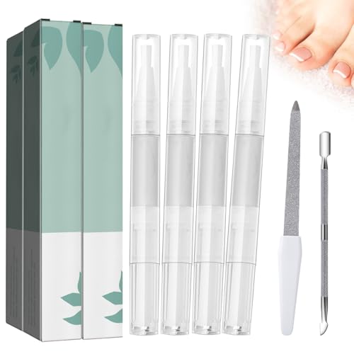 Nail Care Pen 6 Stück Nail Pen Routine Nail Pen Nagel Stift Routine Nail Pen mit 2 Nagelfeile für Fingernägel & Fußnägel