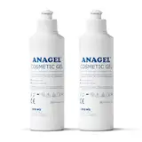 Anagel Kosmetisches IPL/Laser Gel, sanfte und effektive Haarentfernung - Hochwertiges Gel für optimale Ergebnisse und maximale Hautpflege, 2x 250ml