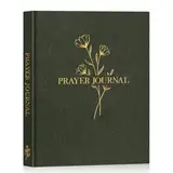 Lanpn Gebetstagebuch zum Reinschreiben, Bible Gebets Study Journal, Gratitude Prayer Journal Book, Christliches Tagebuch Notizbuch zum Bibelverse, Religiöse Geschenk für Frauen und Männer, Grün