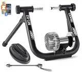 CXWXC Rollentrainer Fahrrad Drahtlos Bluetooth oder ANT Kompatibel mit Zwift app Fluid Fahrrad Rollentrainer Indoor für 26-29" or 700c Rad Rollentrainer Rennrad Klappbarer Smart Trainer