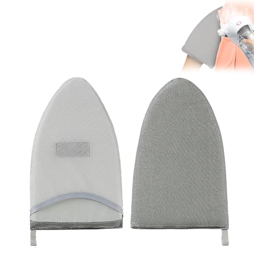 Bügelhandschuh,Bügelhilfe,Mini Bügelhandschuh,Waterproof Anti Steam Mitt,Dampf Handschuh mit Fingerschlaufe,Heat Resistant Garment Steamer Mitt Accessories for Clothes (Gray)