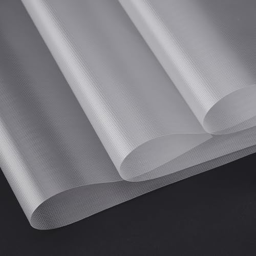 AHANDMAKER 40 Stück Wasserlösliche Stickerei Topping Film, A4, löslicher Kreuzstich wasserlösliche Papier, Verschwindet Im Wasser, Stickstabilisator, DIY Handgefertigte Stickerei, 7,87 x 11 Zoll