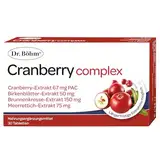 Dr. Böhm Cranberry complex: Für gesunde Harnwege und Blase, mit hochdosiertem Cranberry-Extrakt, Birkenblättern, Brunnenkresse & Meerrettich, 30 Tabletten