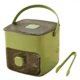Eiswürfelmaschine Mit Presstyp, Eiswürfelbox Mit Schublade und Aufbewahrungsbehälter, 48 Gitter Wiederverwendbares Eisgitter Für Kaffee-Cocktails und Saft, Ideal Für Home Kitchen Green