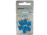 Power One 570mAh 1.45V Cochlea-Implantat-Batterien, 6-Teilige Batterien (10er Pack)