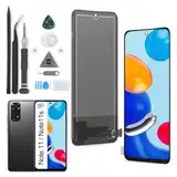 RongZy Ersatz Display Kompatibel für Xiaomi Redmi Note 11S /Redmi Note 11 2201117SG 2201117SI/2201117TG Touchscreen Bildschirm Digitizer Glas Assembly + Reparatur Tools(Schwarz)