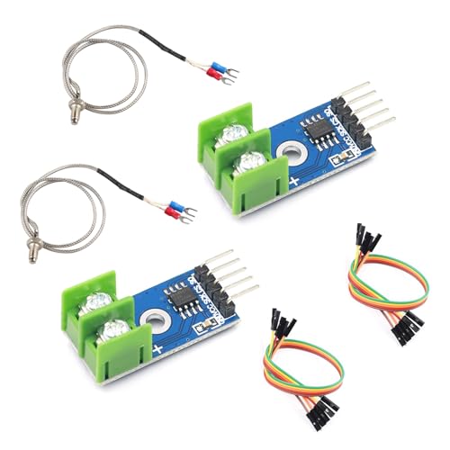 2 PCS MAX6675 Temperatur Sensor,K Type Thermocouple Temperature Sensor,MAX6675 Module mit Arduino und Raspberry Pi kompatibel